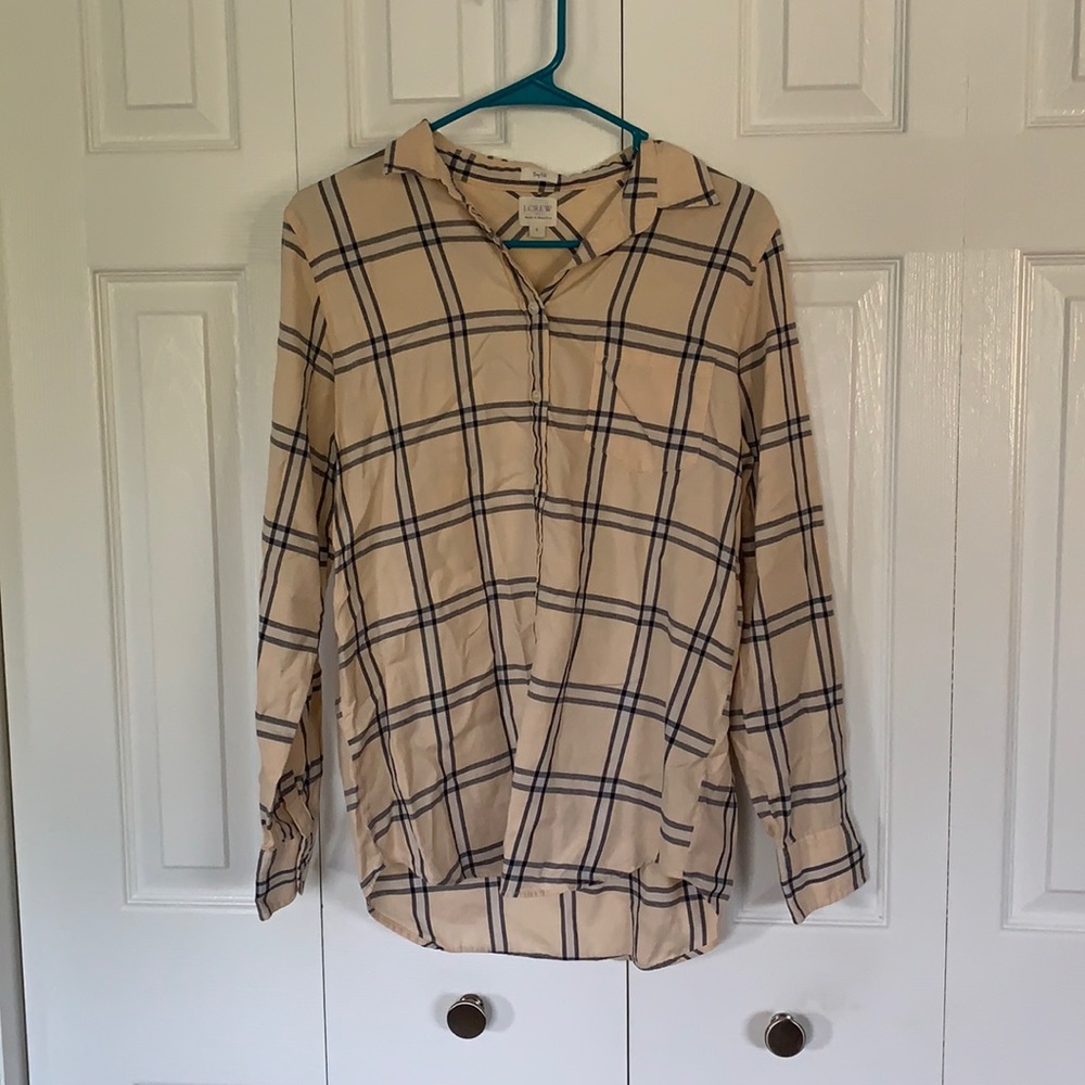 J. Crew Boy Fit Plaid Button Up